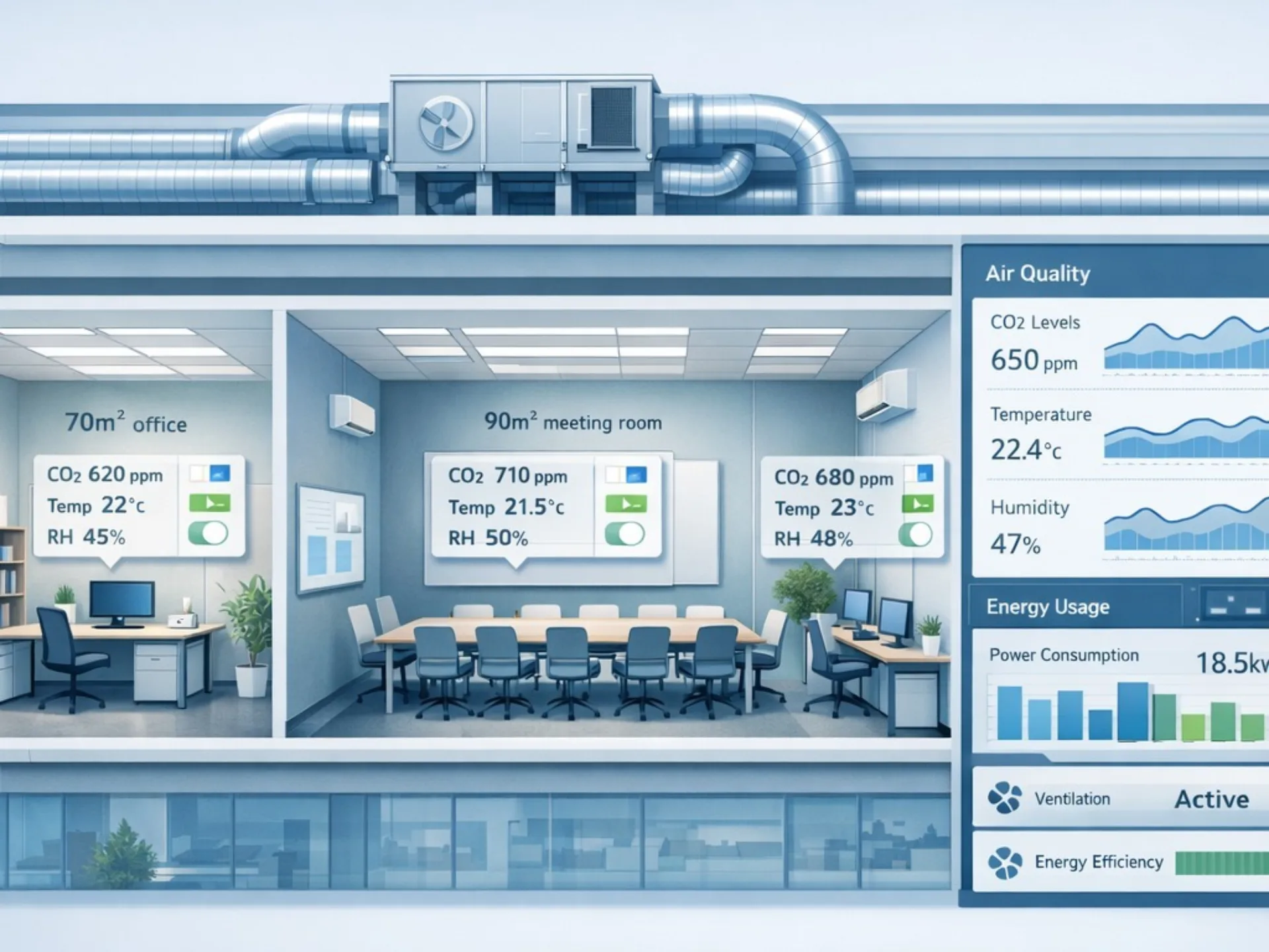 Bacs sensoren ventilatie co2 meting gebouw vlaanderen Comfort Home ventilatie jpg
