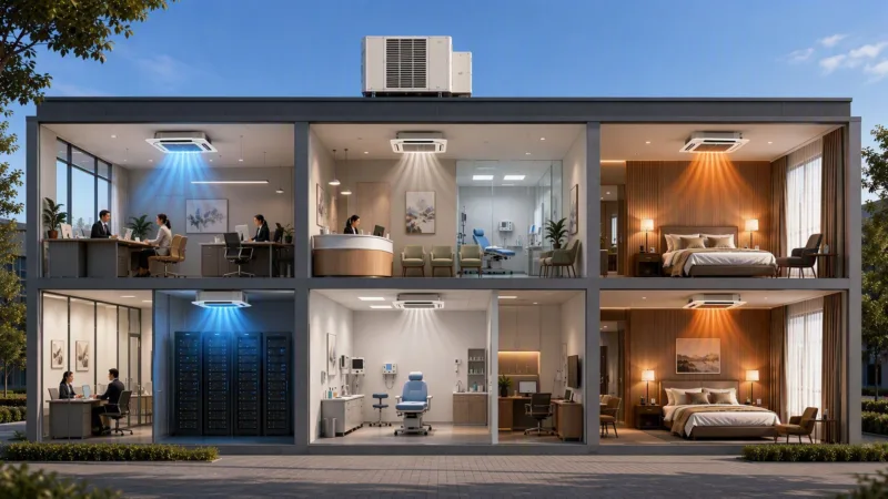 Driepijps warmtepomp: maximaal comfort en energiebesparing voor kantoren, praktijken en hotels