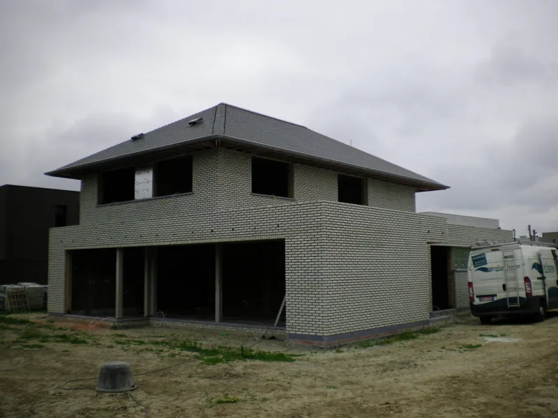 Ventilatiesysteem moderne nieuwbouw villa